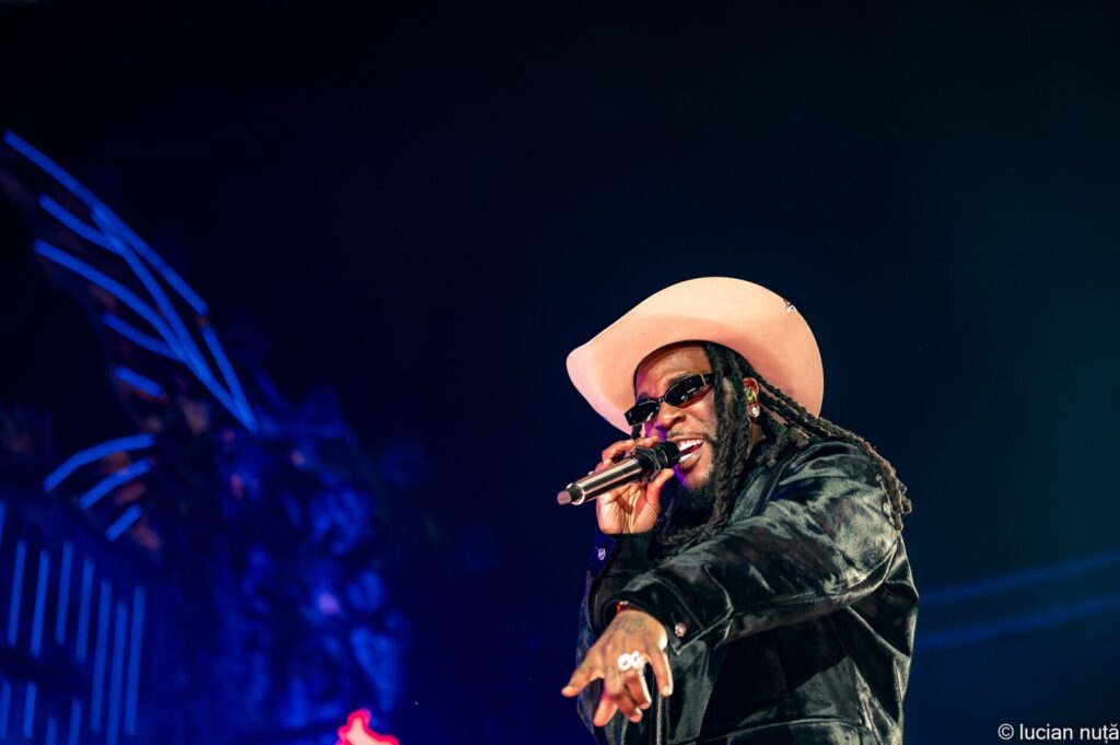 Burna Boy performing at Untold festival in 2024