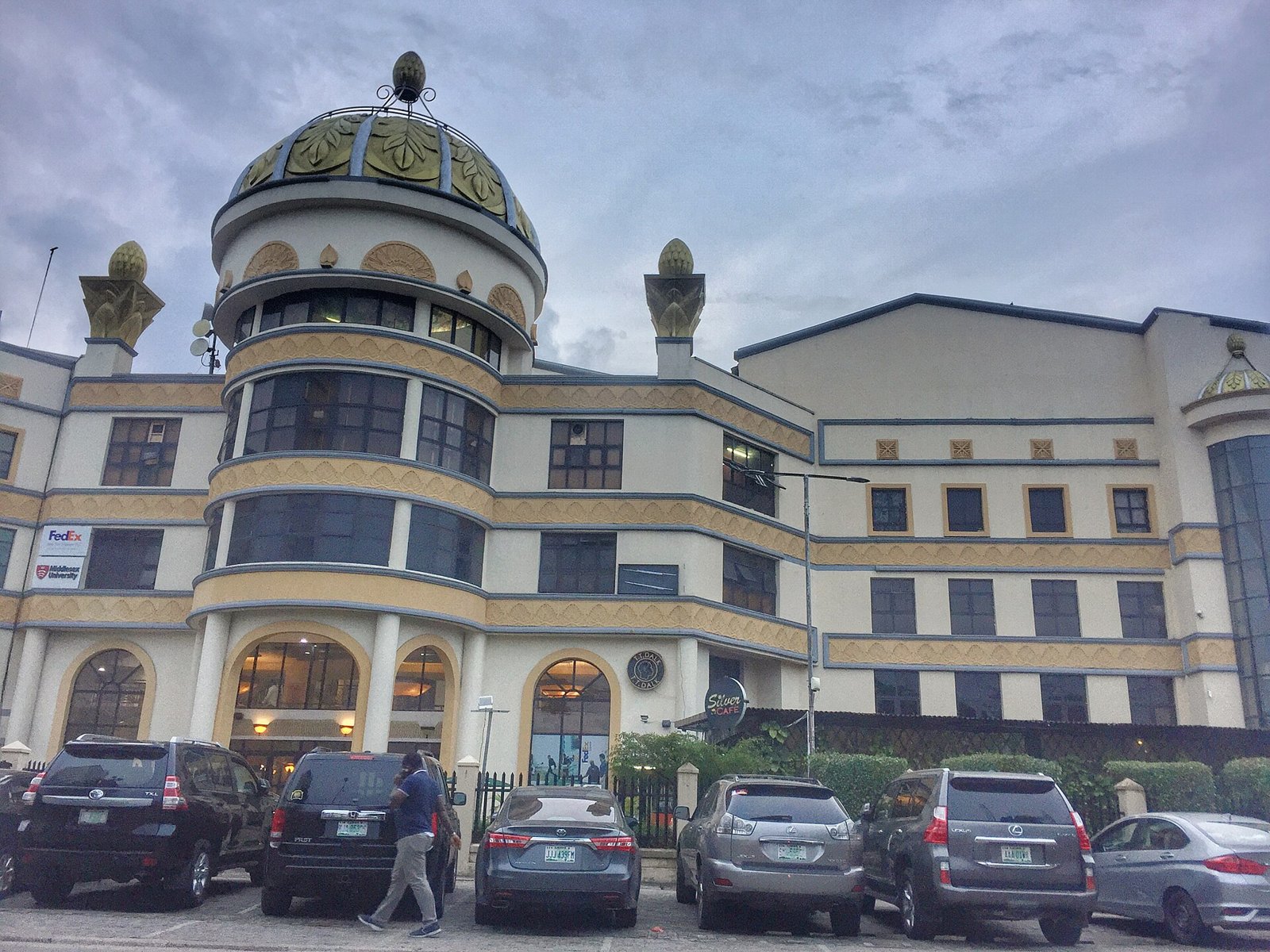 Exterior of the Silverbird cinema building in Lagos