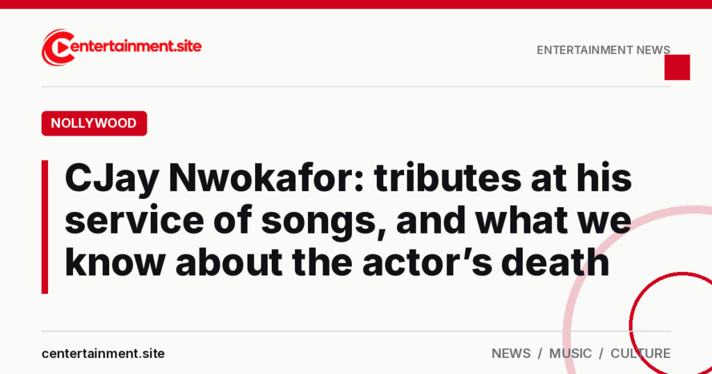 Branded Centertainment share card with the headline about CJay Nwokafor