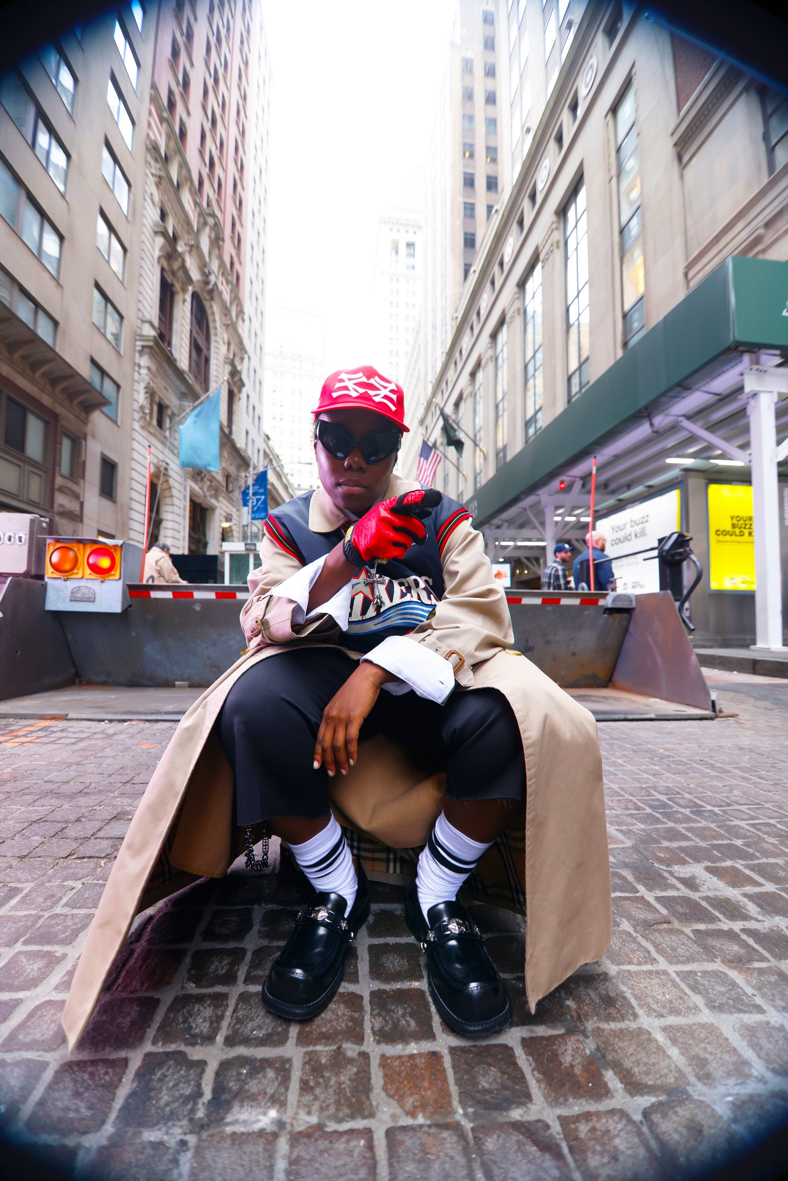 Teni posing for a portrait in New York