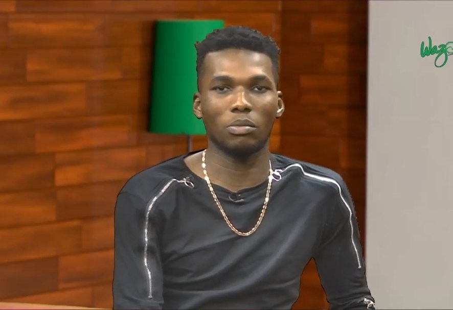 Singer Victor AD during a TV interview